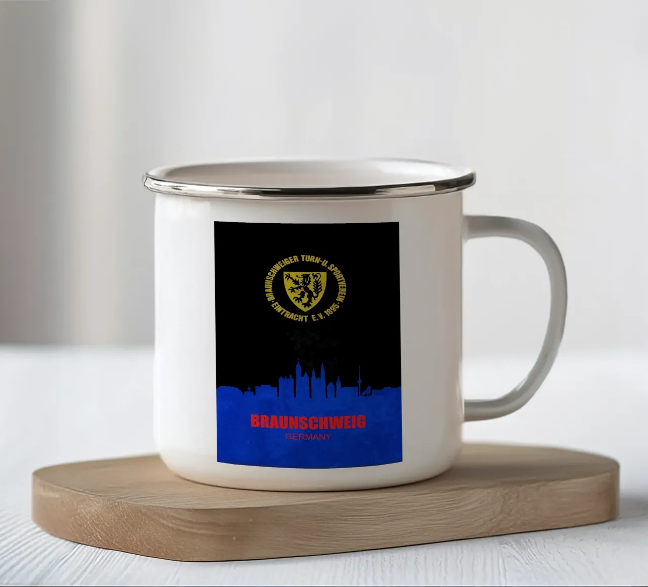 Eintracht Braunschweig tazza in smalto da kakaka