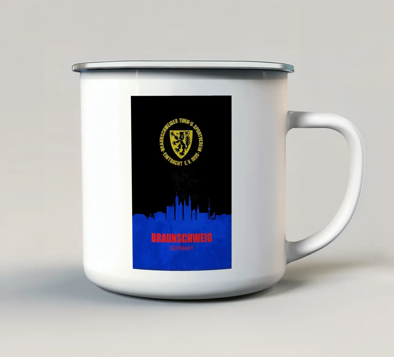 Eintracht Braunschweig tazza in smalto da kakaka