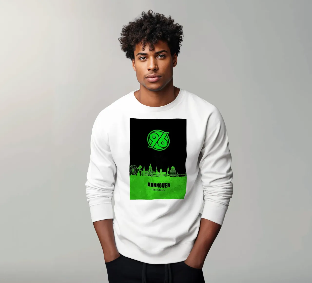 Skyline della città di Hannover 96 felpa da kakaka