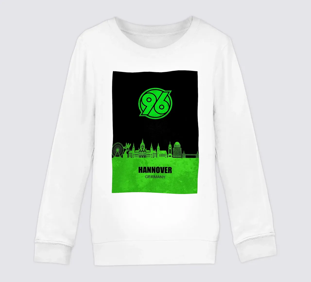Skyline della città di Hannover 96 felpa bambino da kakaka