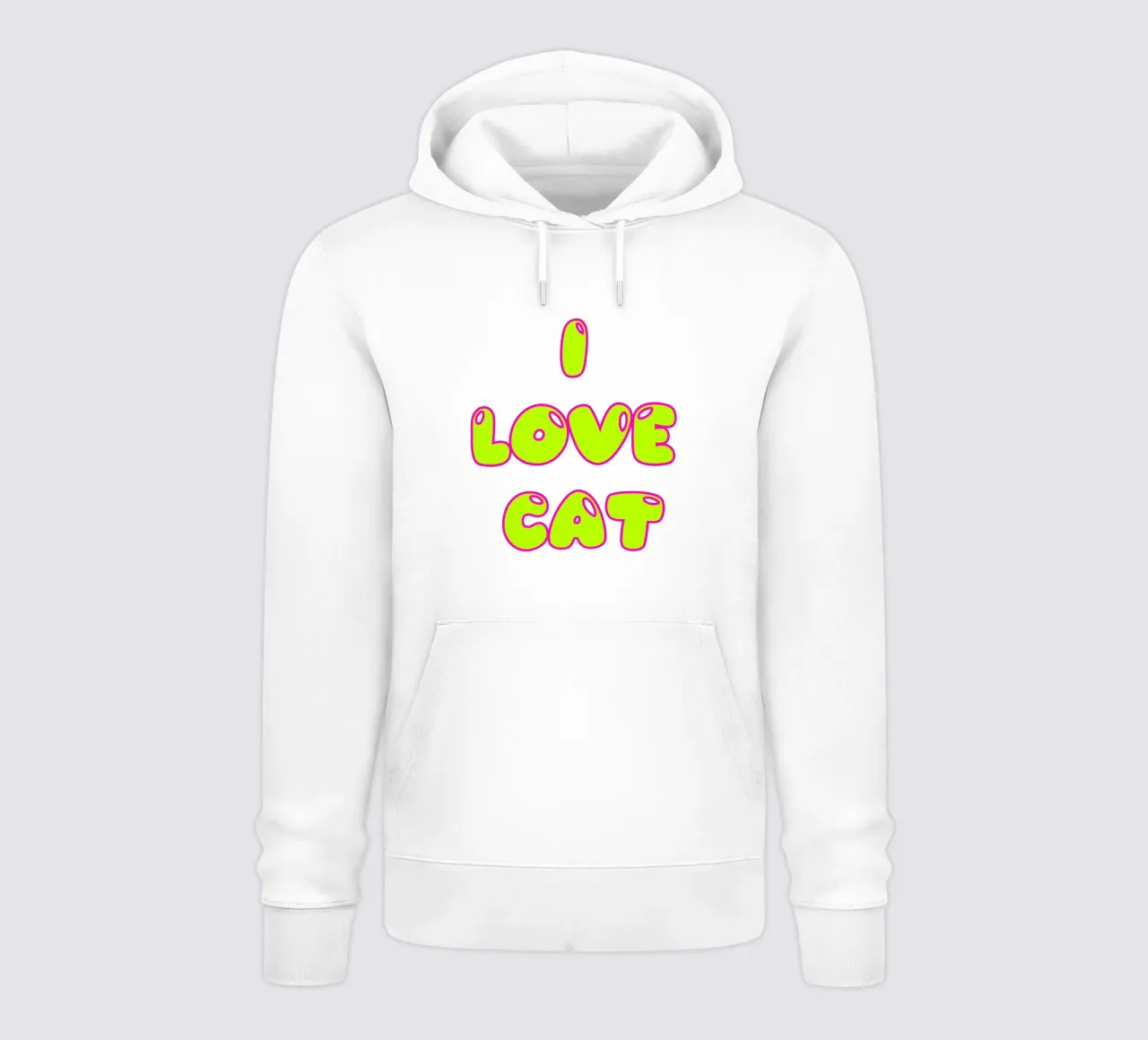 Amo i gatti felpa con cappuccio da Test Store