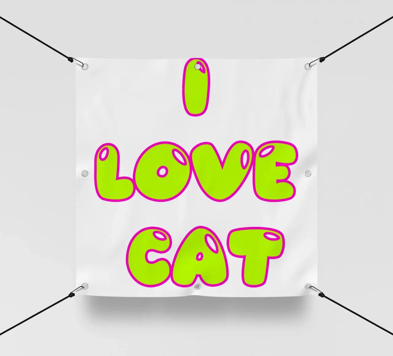 Amo i gatti telo in pvc da Test Store