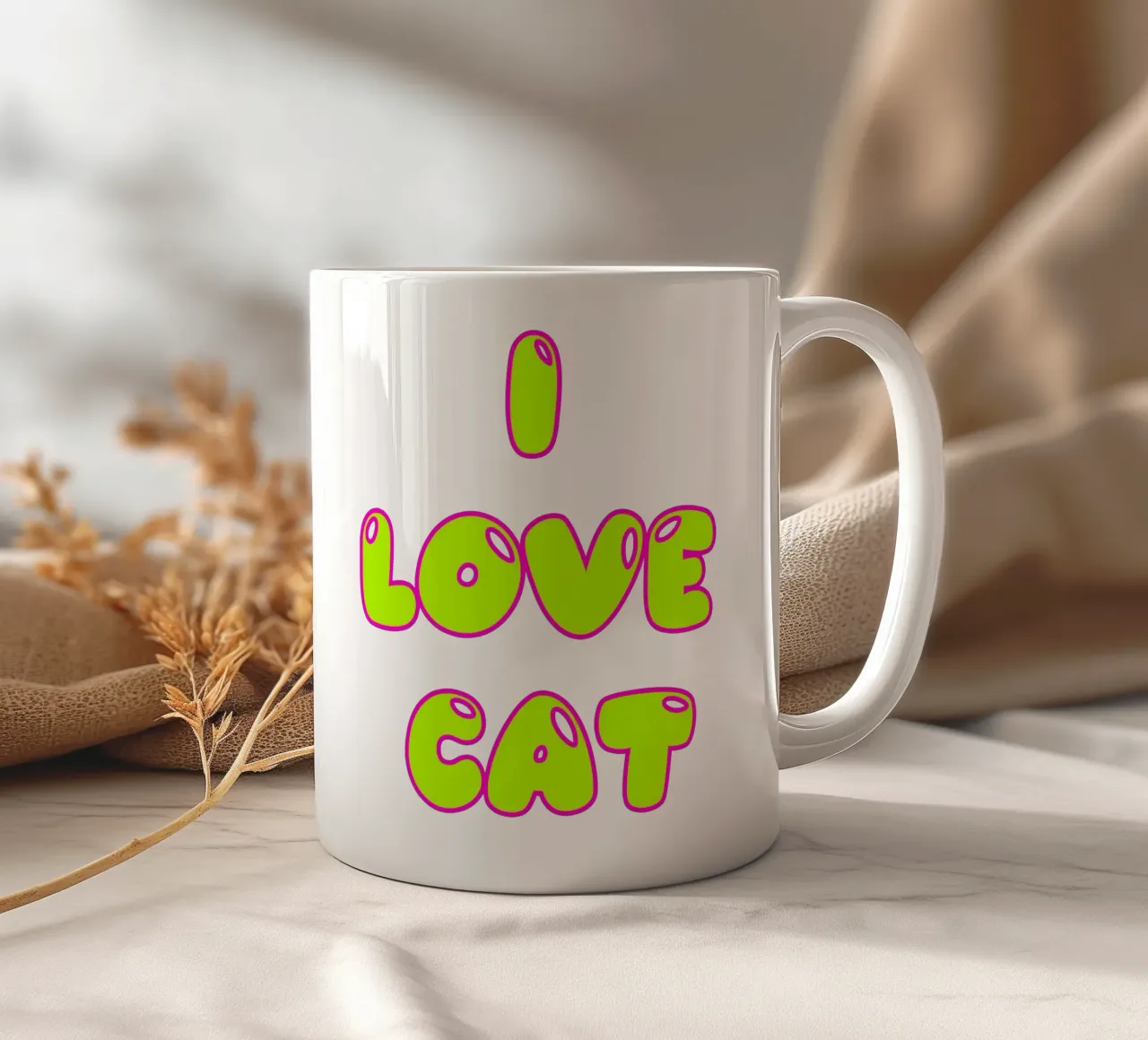 Amo i gatti tazza in ceramica da Test Store
