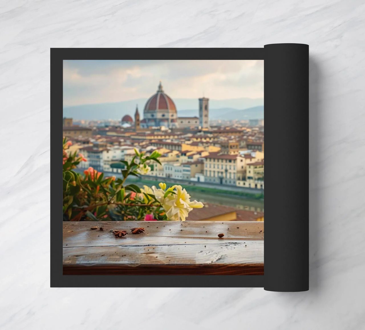 Caffè a Firenze zerbino da M-Ulrich-Digital Art