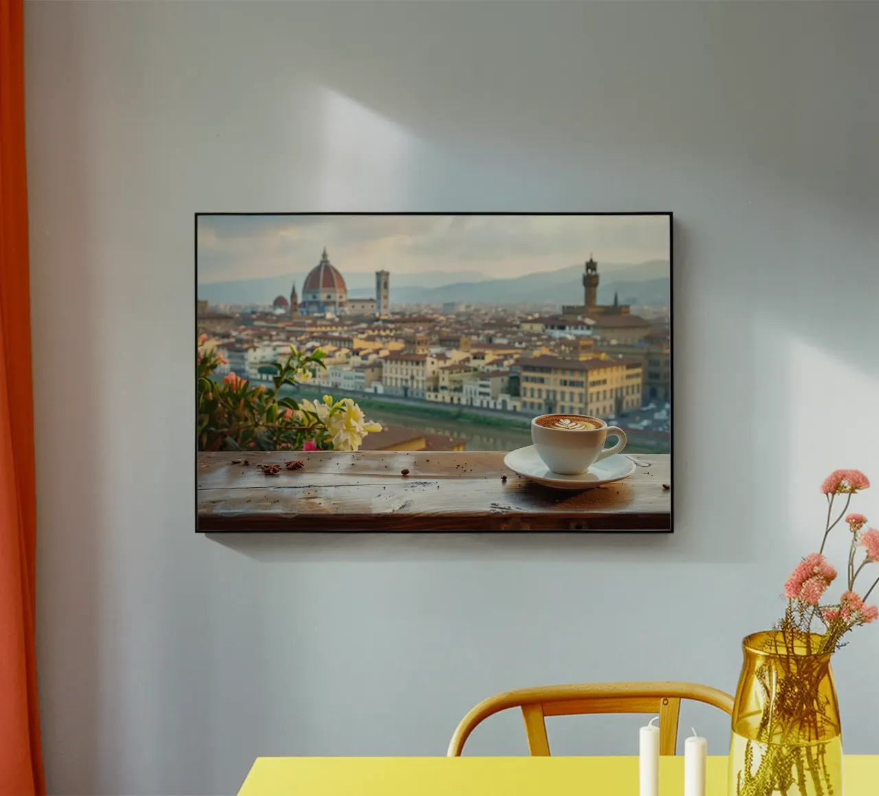 Caffè a Firenze plexiglass da M-Ulrich-Digital Art