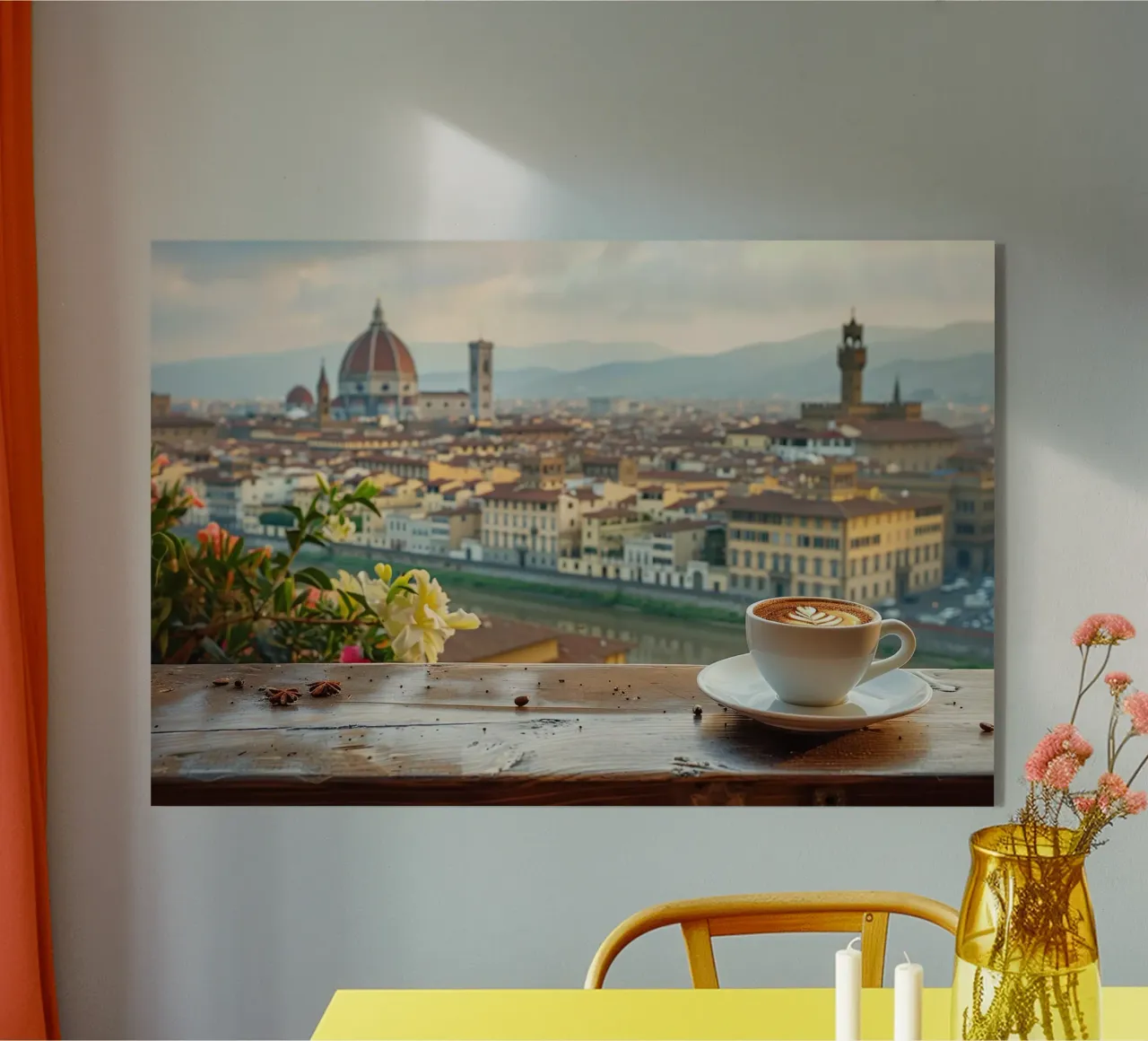 Caffè a Firenze plexiglass da M-Ulrich-Digital Art