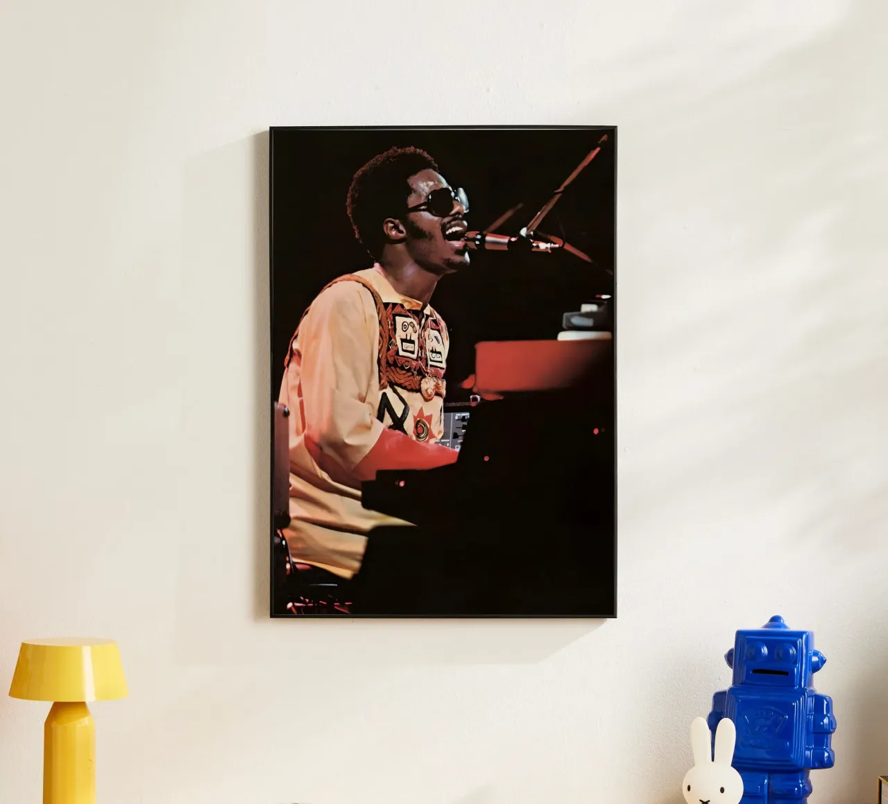 Stevie Wonder alluminio dibond da The Poster Hub