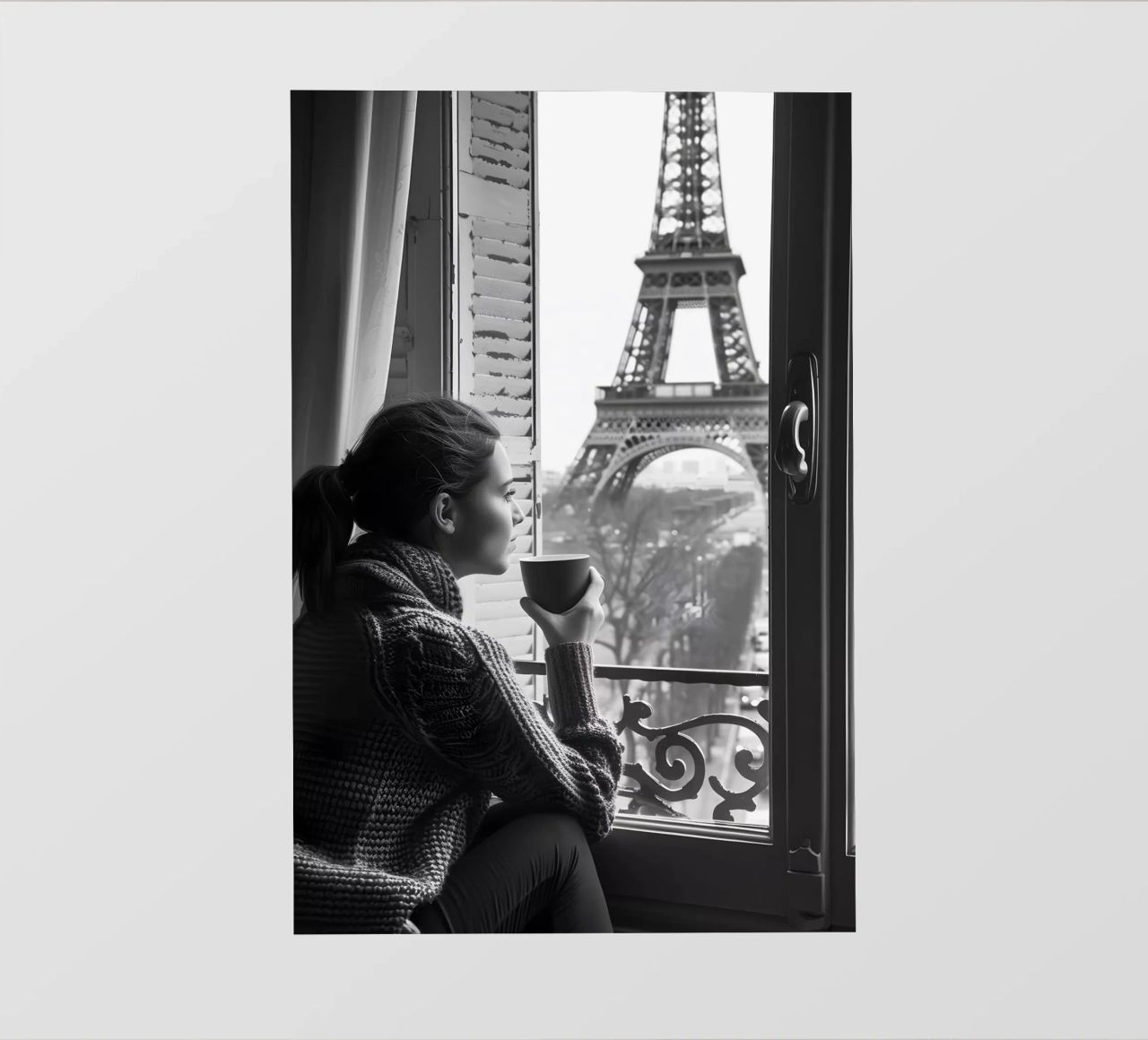 Kaffeepause a Parigi pellicola backlit da M-Ulrich-Digital Art