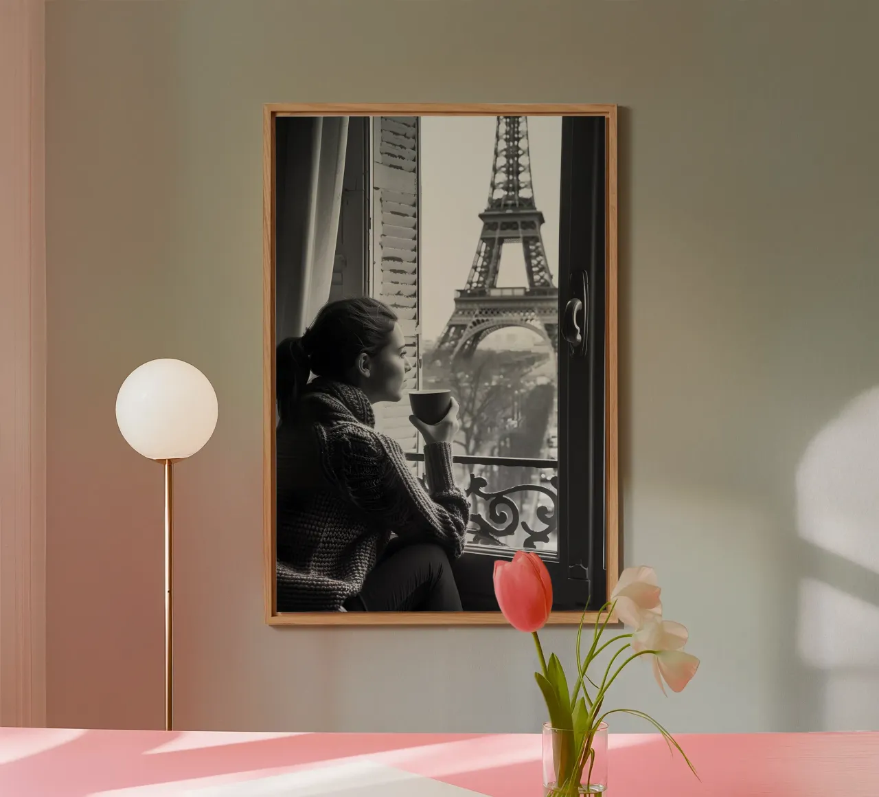 Kaffeepause a Parigi alluminio dibond da M-Ulrich-Digital Art