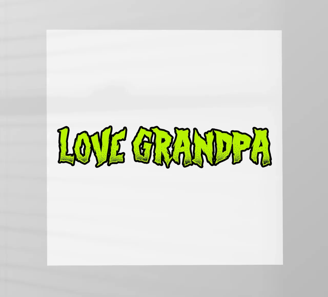 Amore nonno pellicola backlit da Test Store