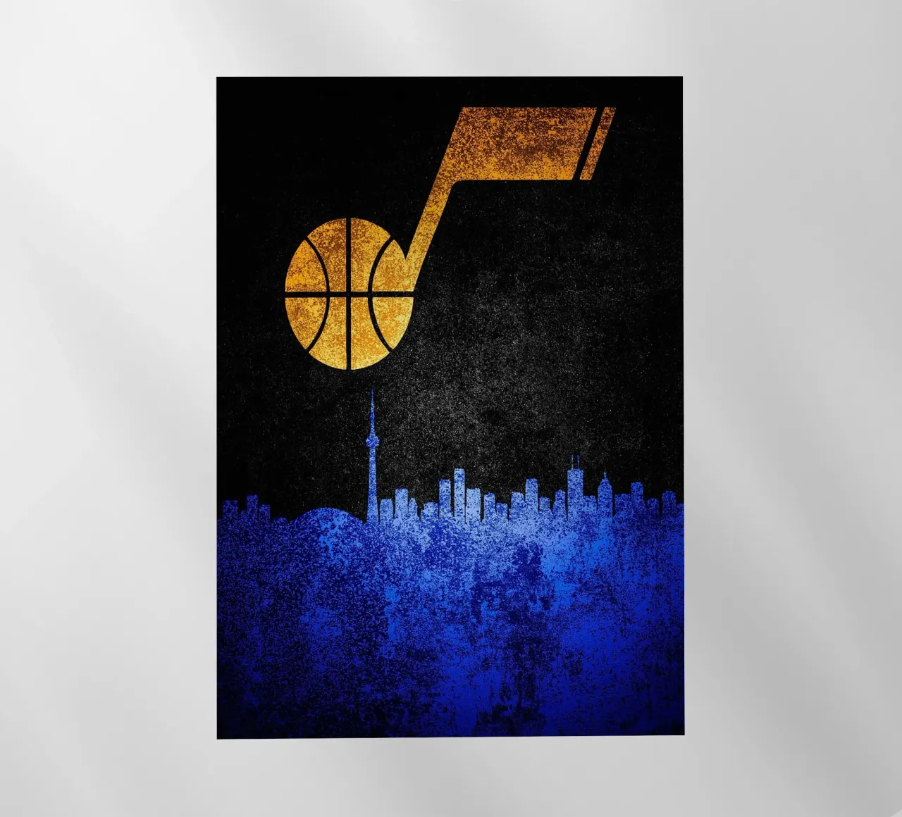 Skyline della città degli Utah Jazz pellicola backlit da kakaka