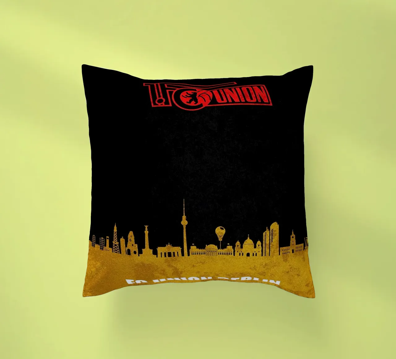 Skyline della città di Union Berlin cuscino da kakaka