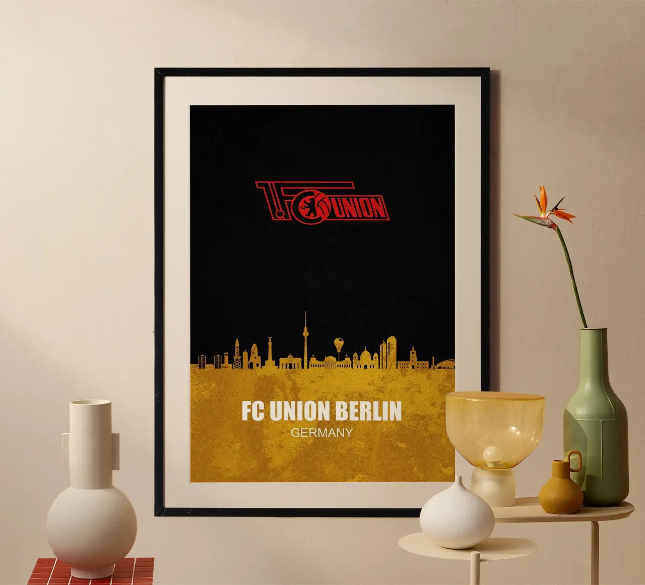 Skyline della città di Union Berlin carta hahnemühle da kakaka
