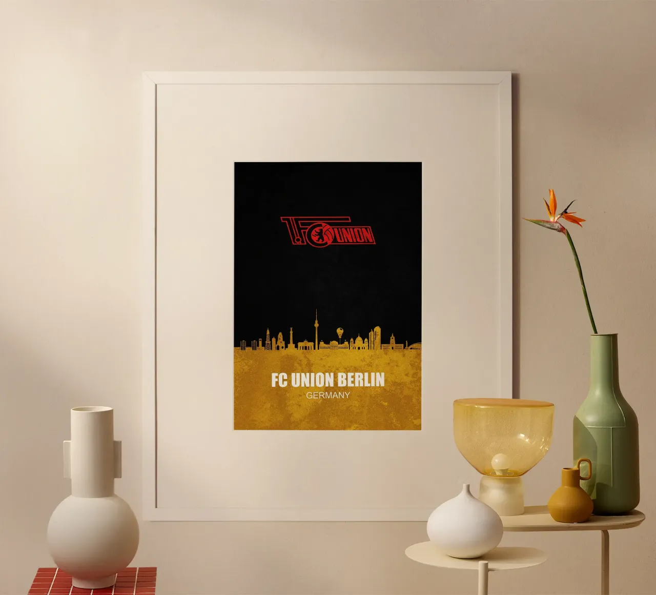 Skyline della città di Union Berlin carta hahnemühle da kakaka