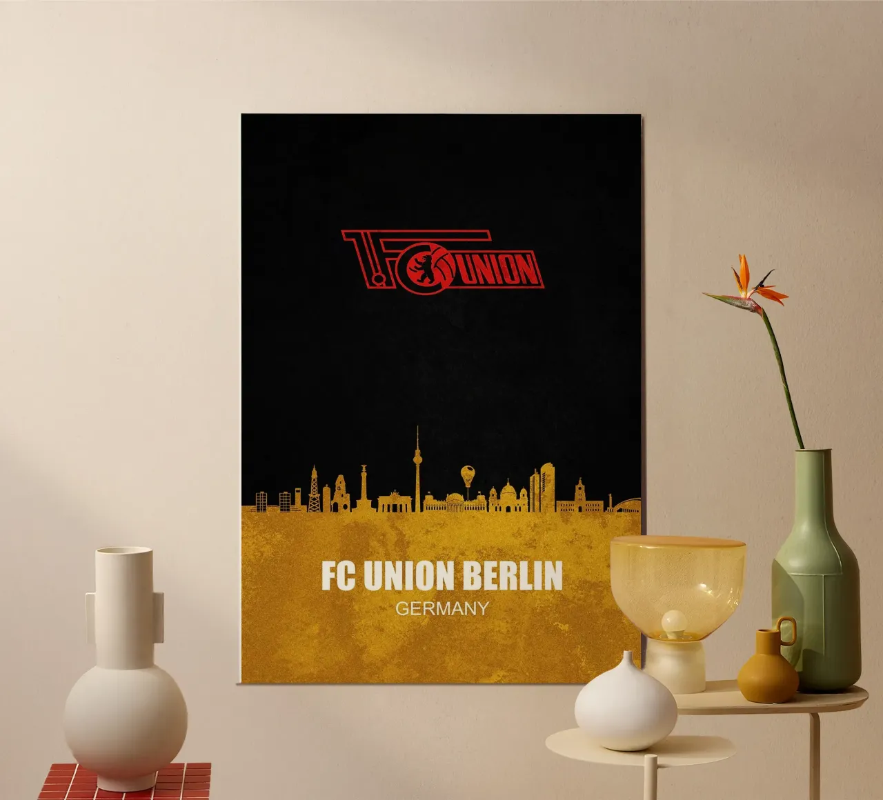 Skyline della città di Union Berlin carta hahnemühle da kakaka