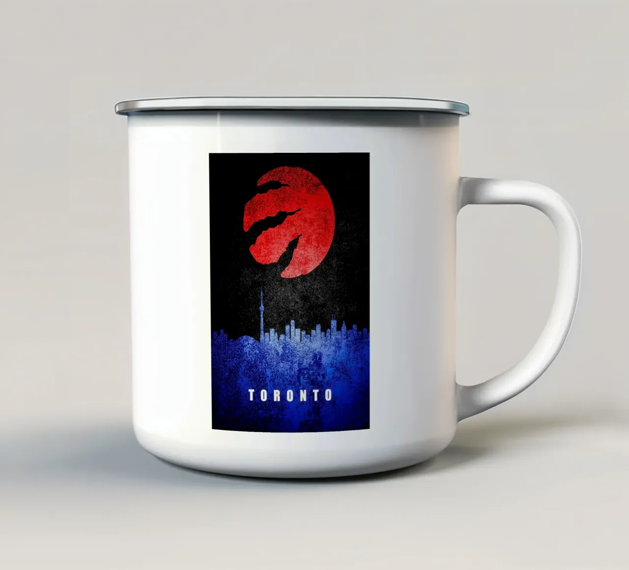 Skyline della città di Toronto tazza in smalto da kakaka