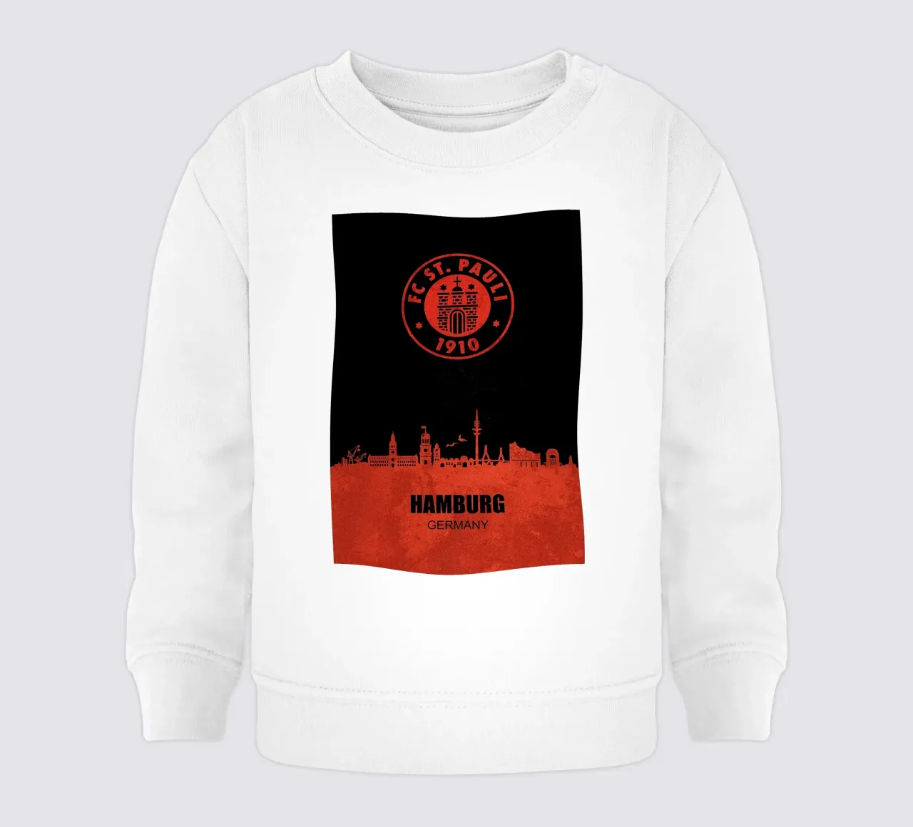 Skyline della città di St Pauli felpa neonato da kakaka