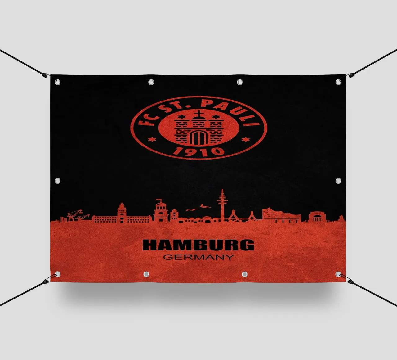 Skyline della città di St Pauli telo in pvc da kakaka