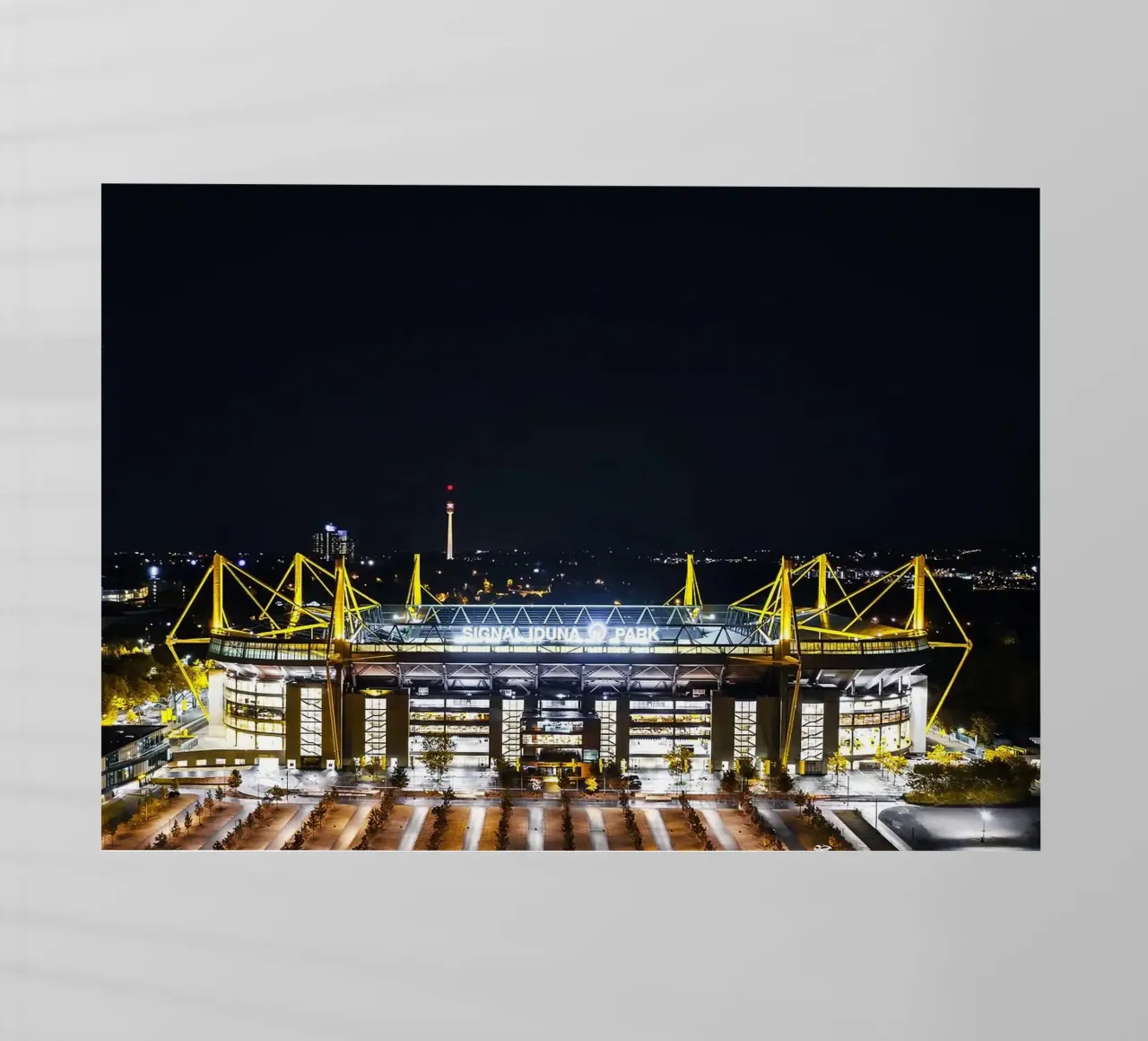 Signal Iduna Park Vista notturna pellicola backlit da kakaka