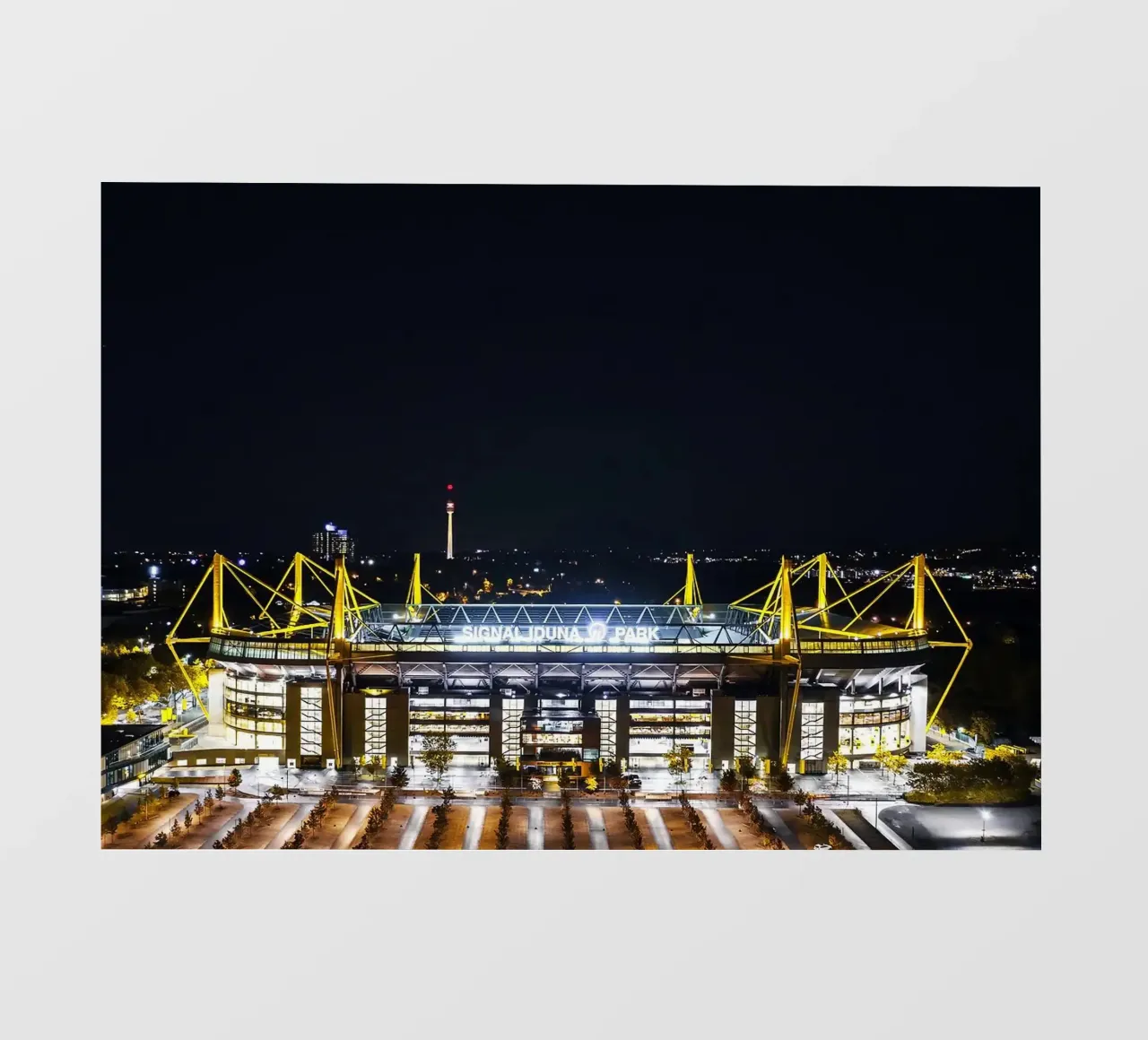 Signal Iduna Park Vista notturna pellicola backlit da kakaka