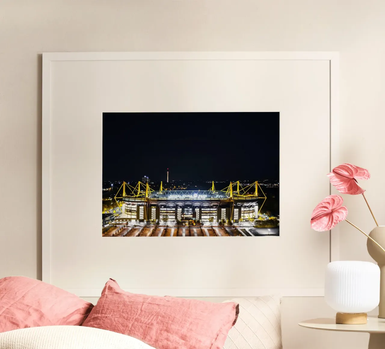 Signal Iduna Park Vue de nuit hahnemühle de kakaka