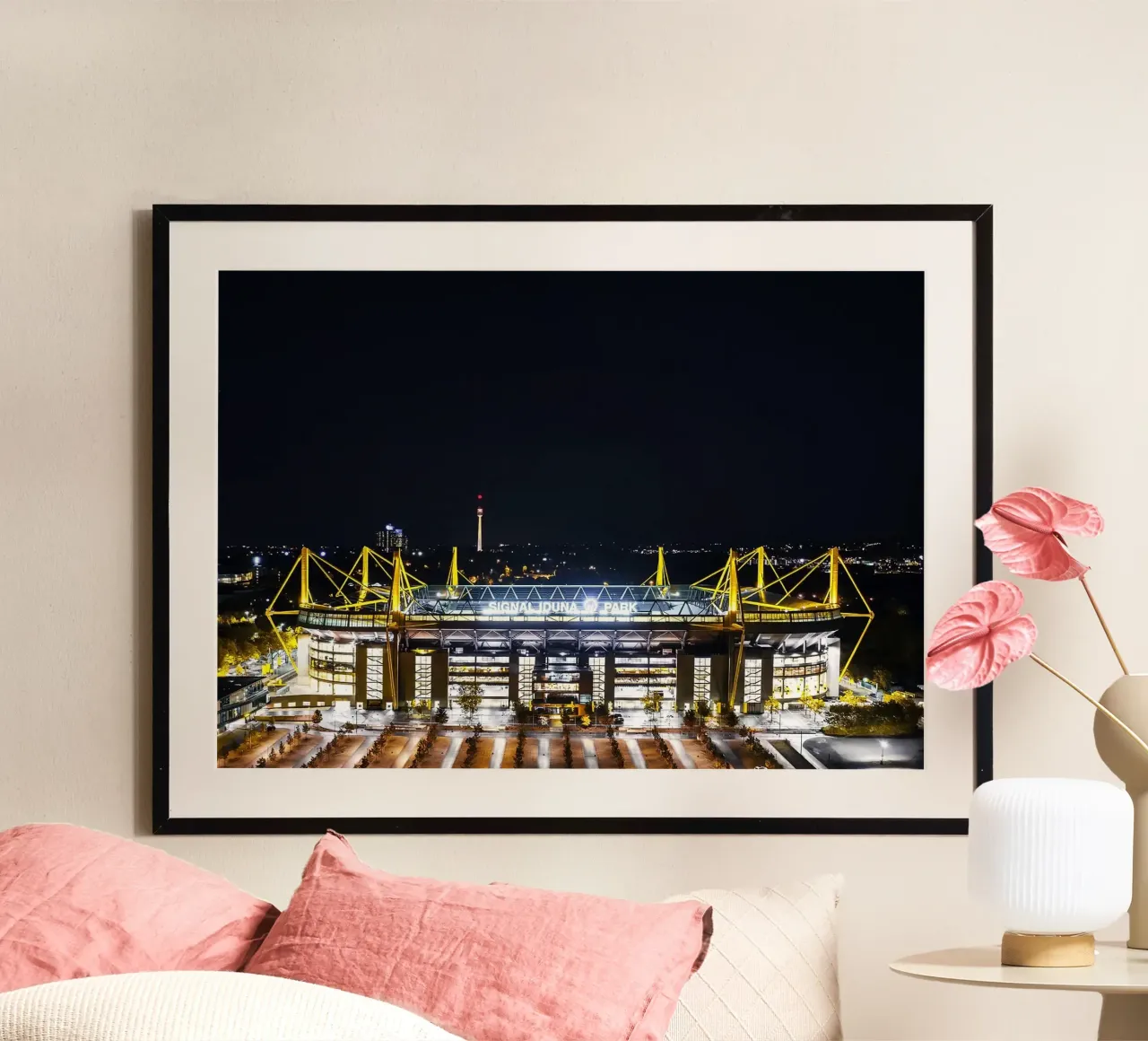 Signal Iduna Park Vue de nuit hahnemühle de kakaka