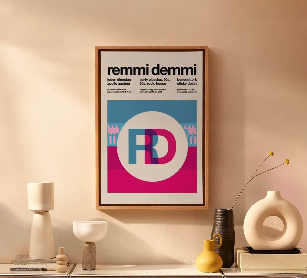 Remmi Demmi Party canvas met Baklijst van Stephan Kochs