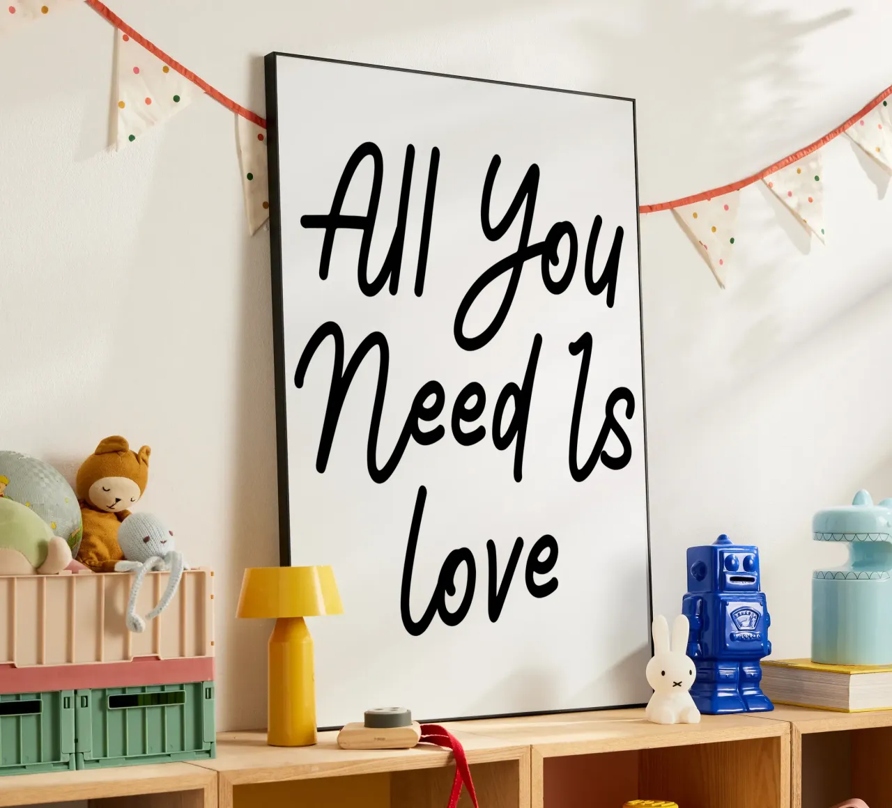 Tutto ciò che serve è l'amore alluminio dibond da Shark Printables