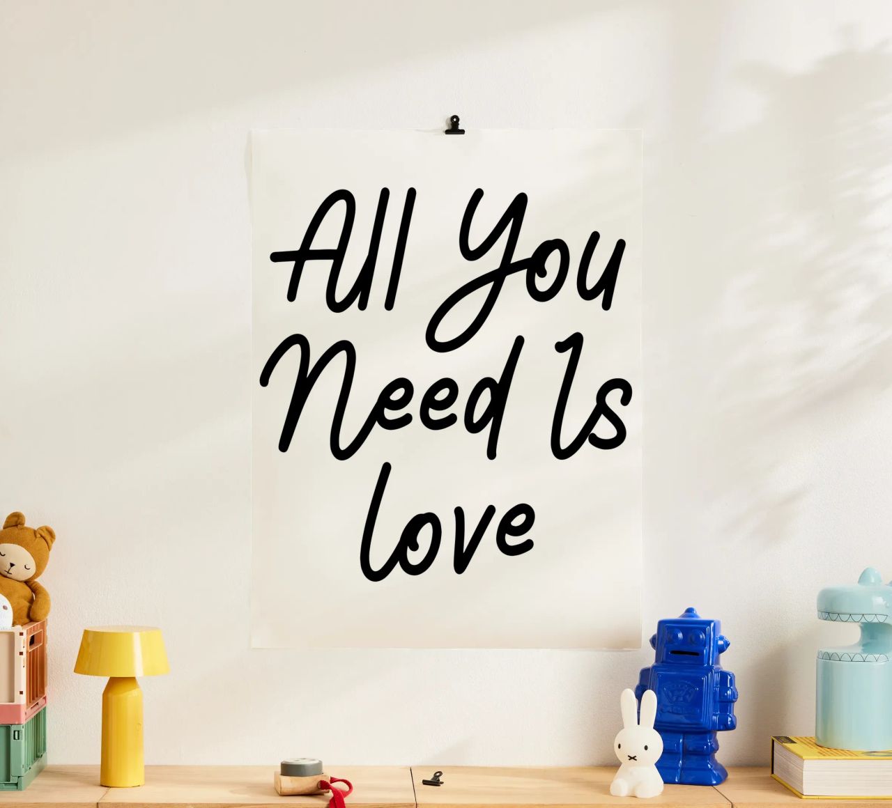 Tutto ciò che serve è l'amore poster da Shark Printables