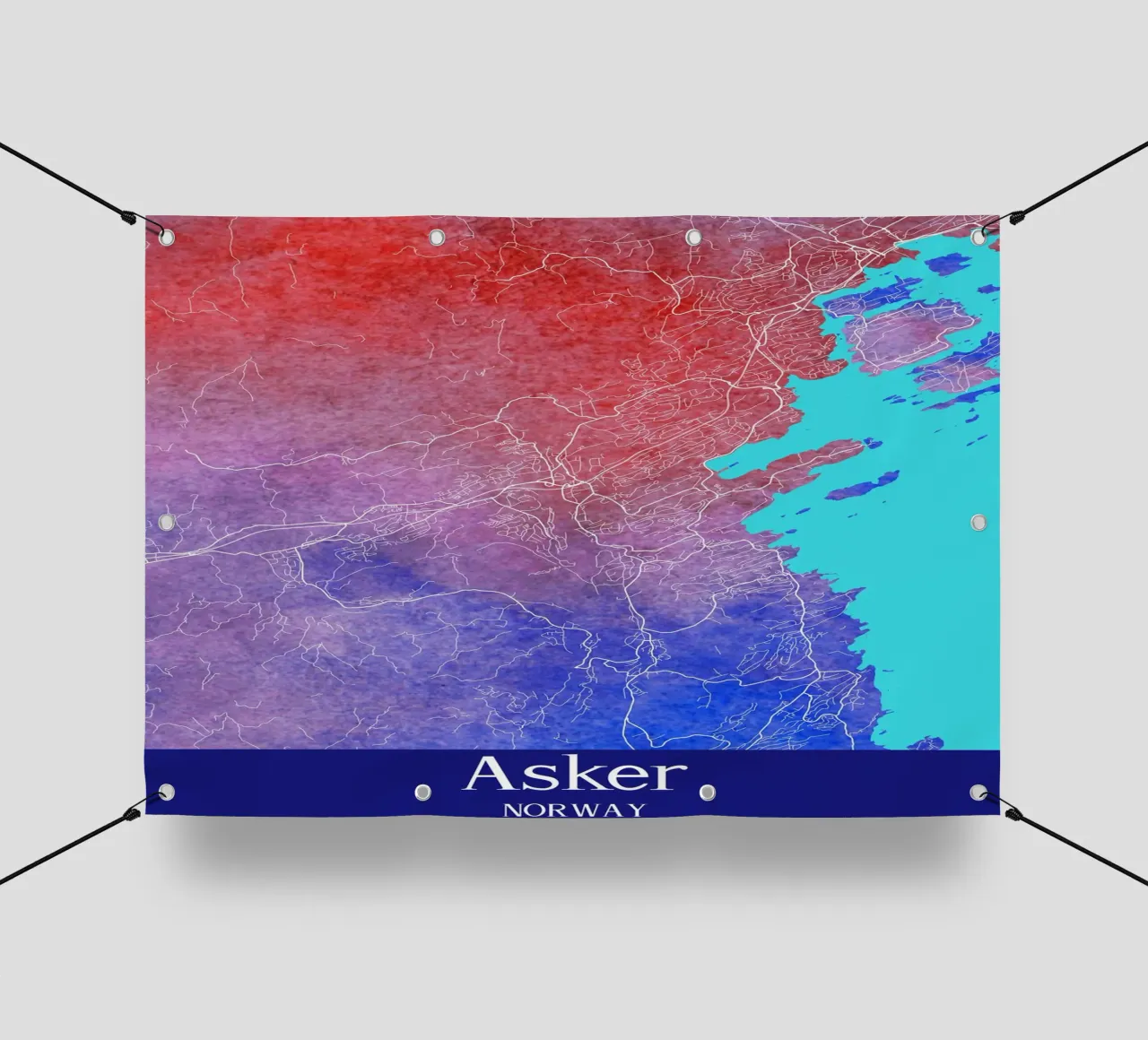 Asker NORWAY telo in pvc da WorldPrint