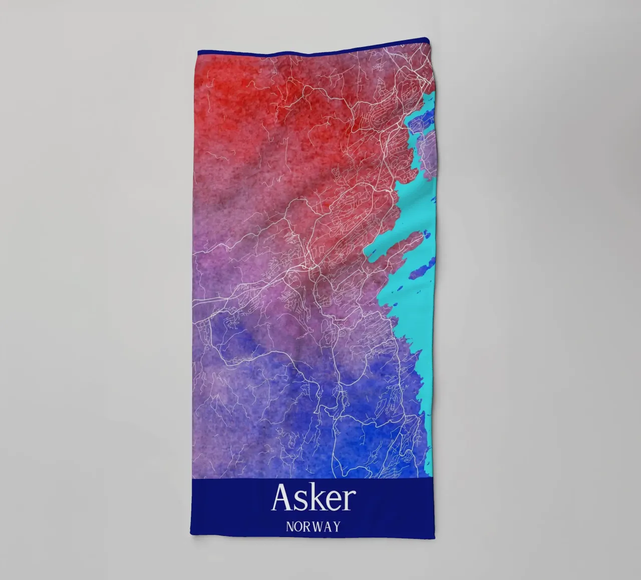 Asker NORWAY asciugamano da bagno da WorldPrint