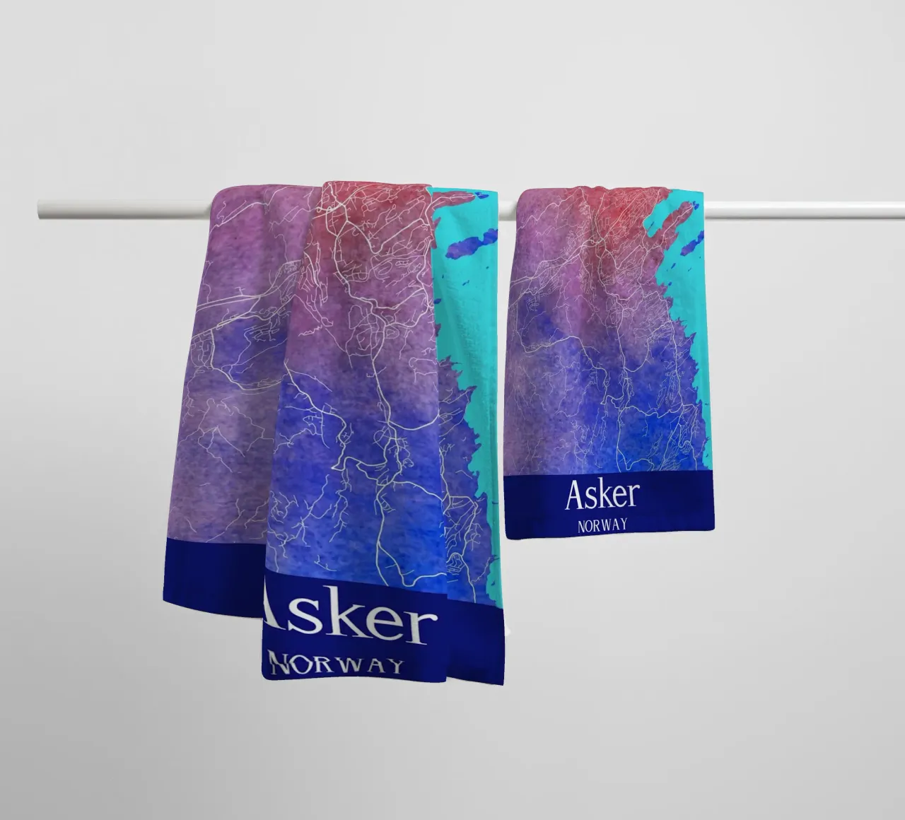 Asker NORWAY asciugamano da bagno da WorldPrint