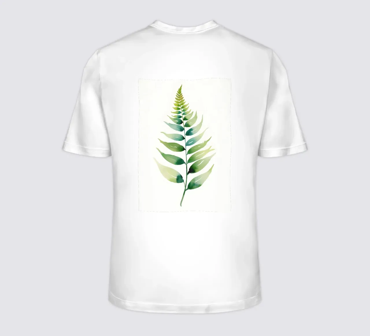 Quadro digitale minimalista di foglie di felce t-shirt da Bloom And Brush