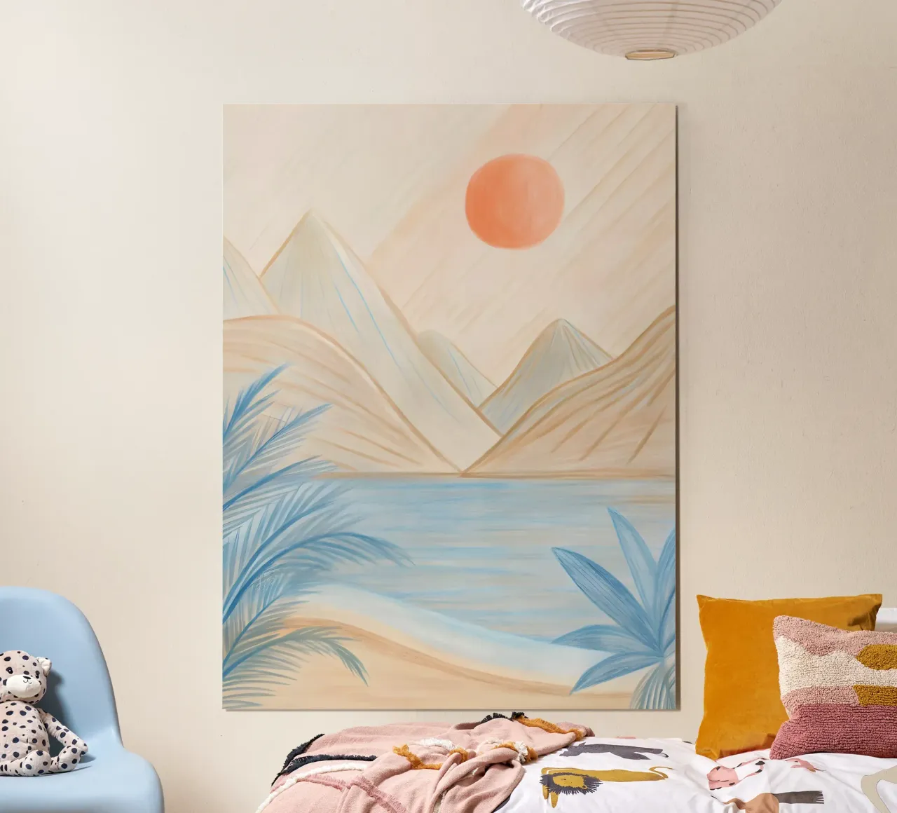 Kust Zonsondergang Serenity poster van Artistic-shop