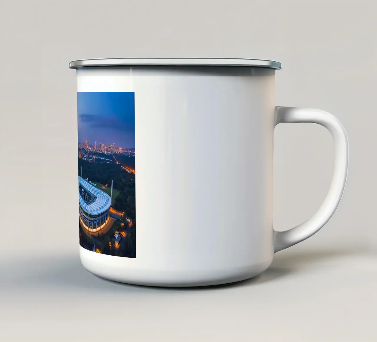 Skyline della città degli Utah Jazz tazza in smalto da kakaka