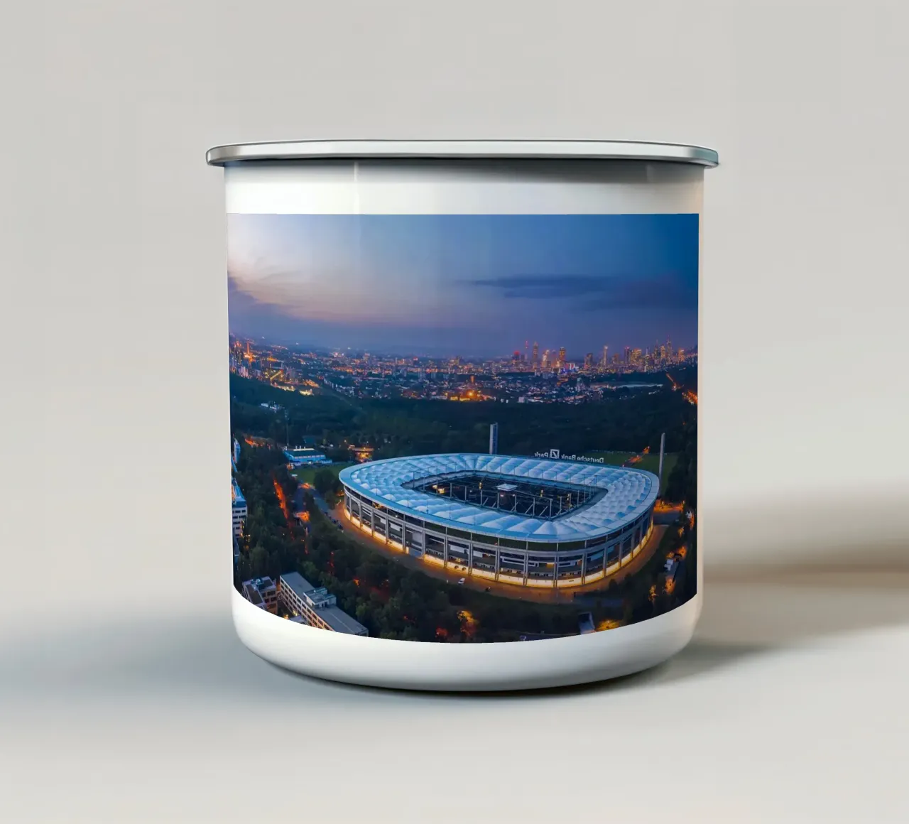 Skyline della città degli Utah Jazz tazza in smalto da kakaka