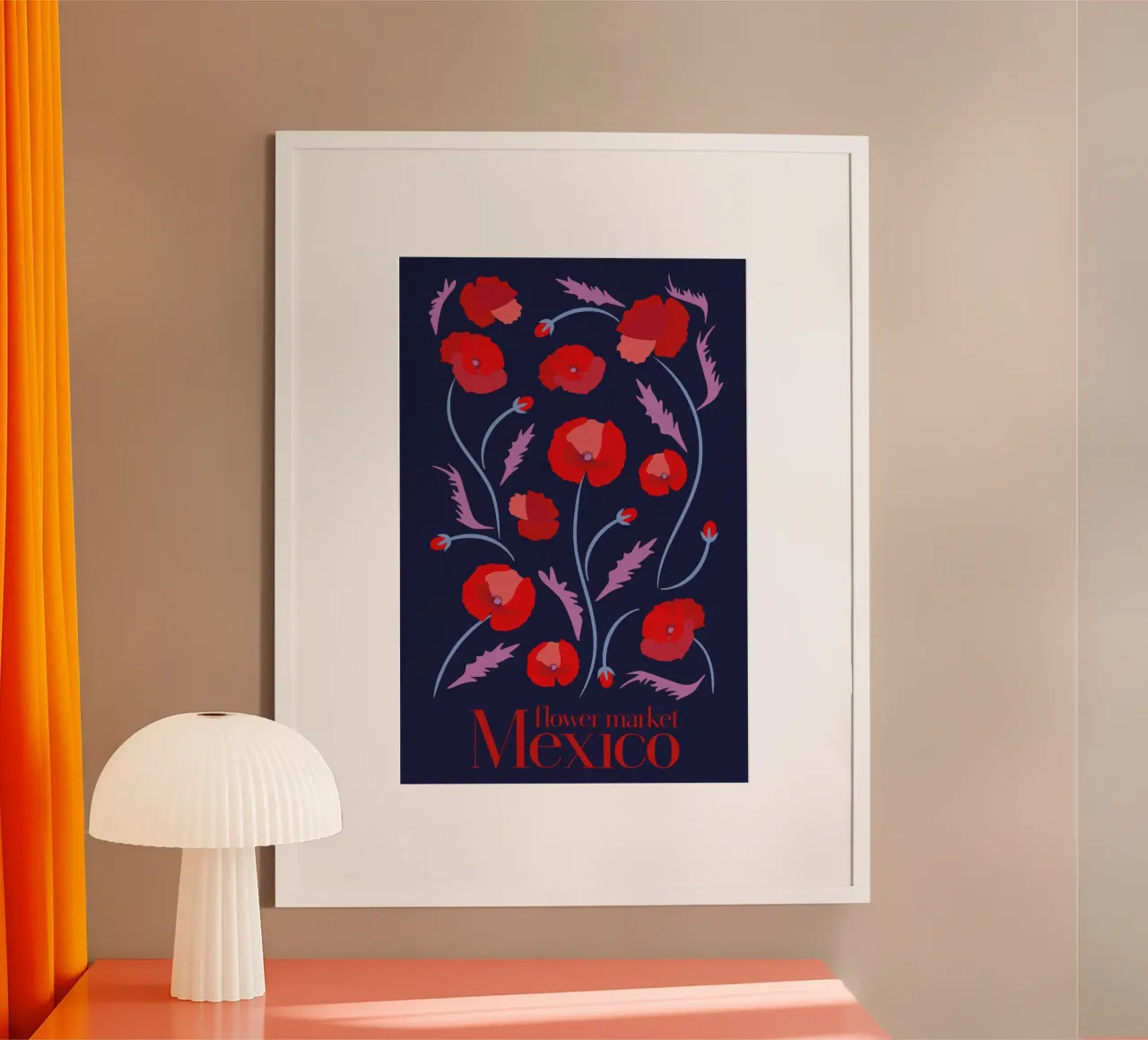 Mercato dei fiori Messico poster da TekleDawit