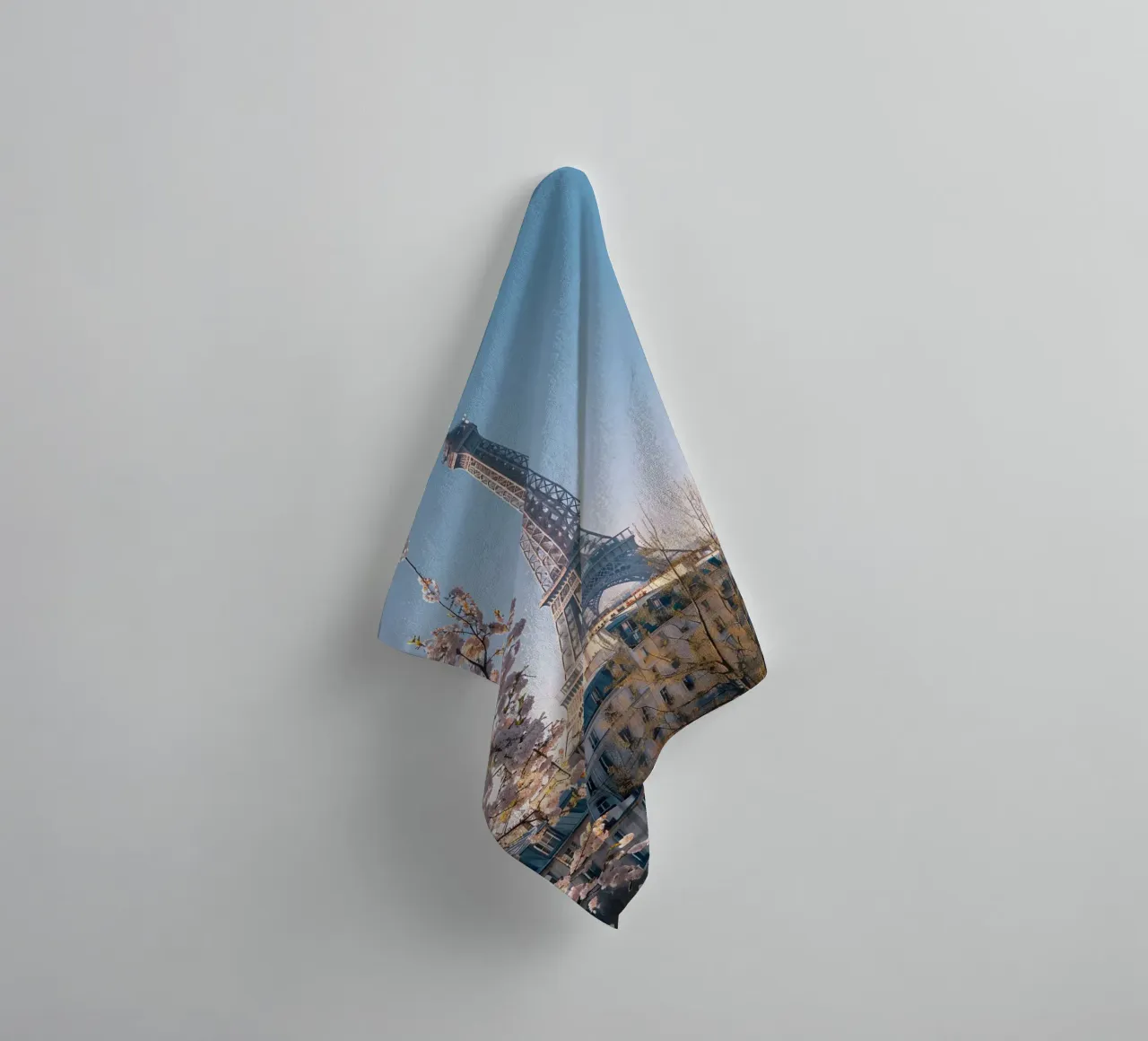 Spring in Paris towel by M-Ulrich-Digital Art