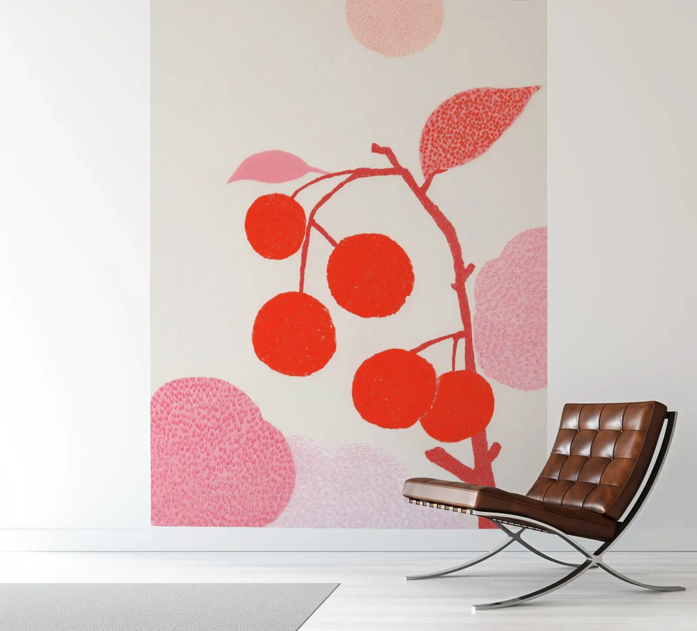 Kersen patroongame fotobehang van Carinaprint