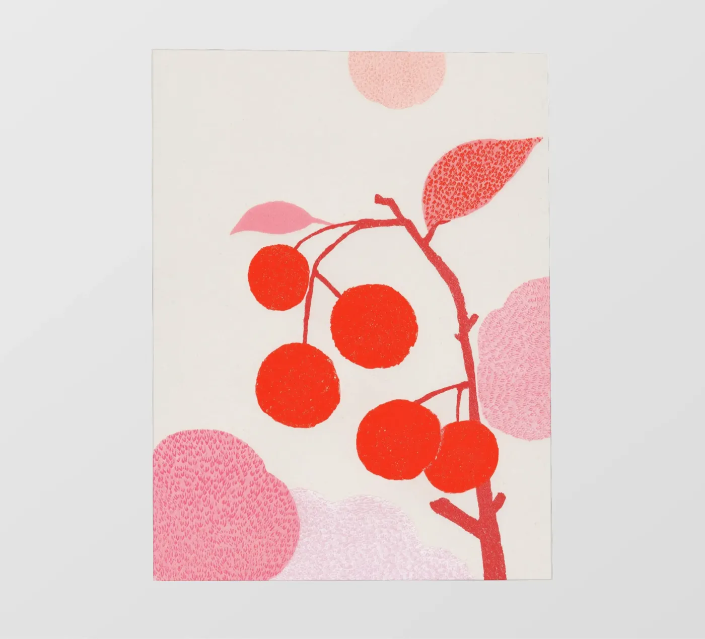 Kersen patroongame fotobehang van Carinaprint