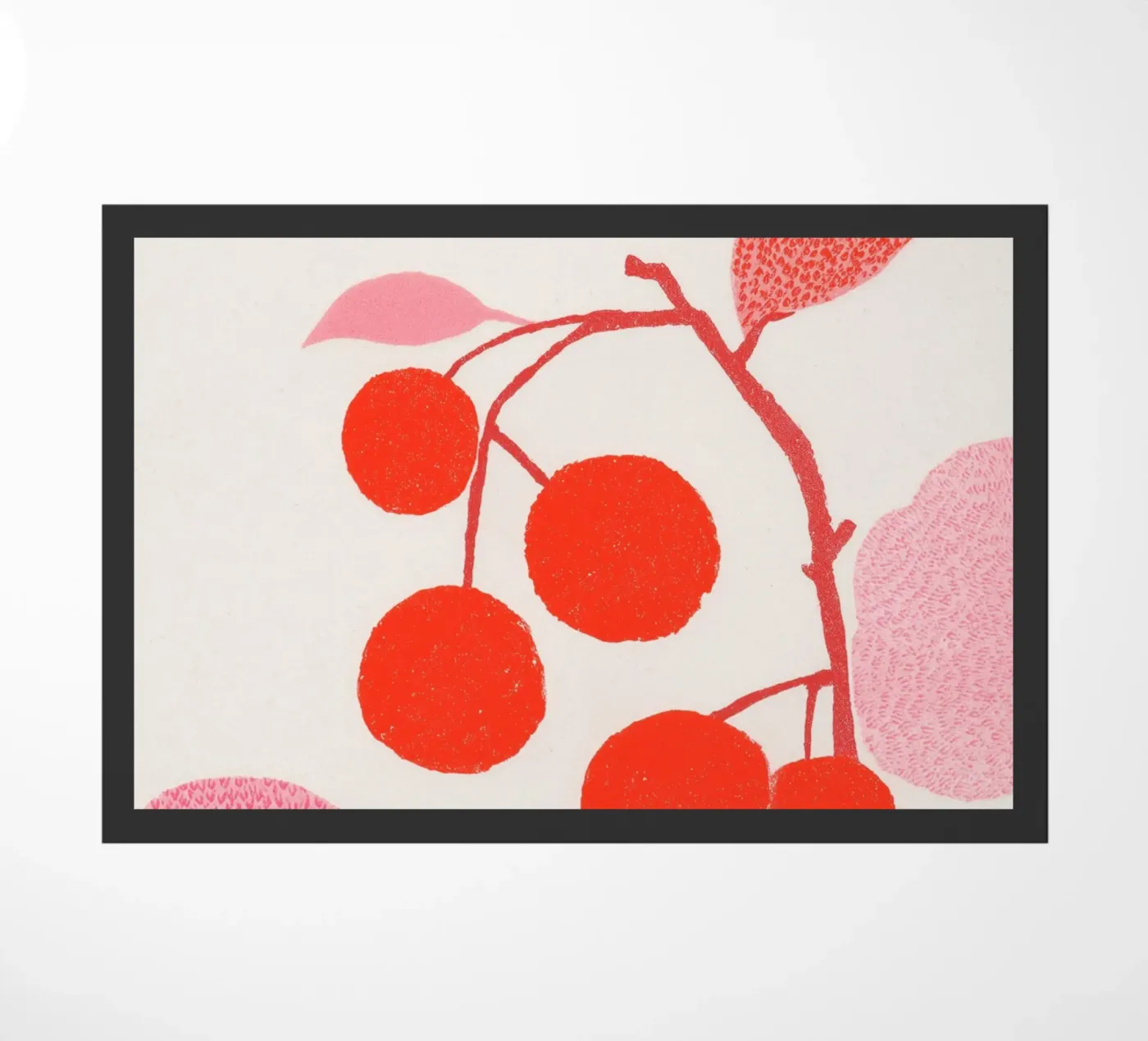 Cherries pattern game Fußmatte von Carinaprint