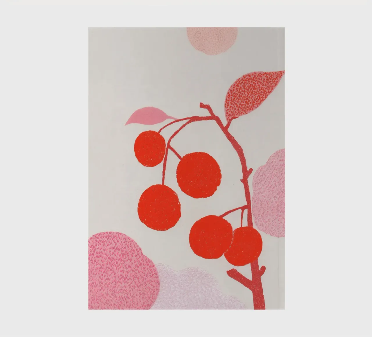 Cherries pattern game notebook by Carinaprint