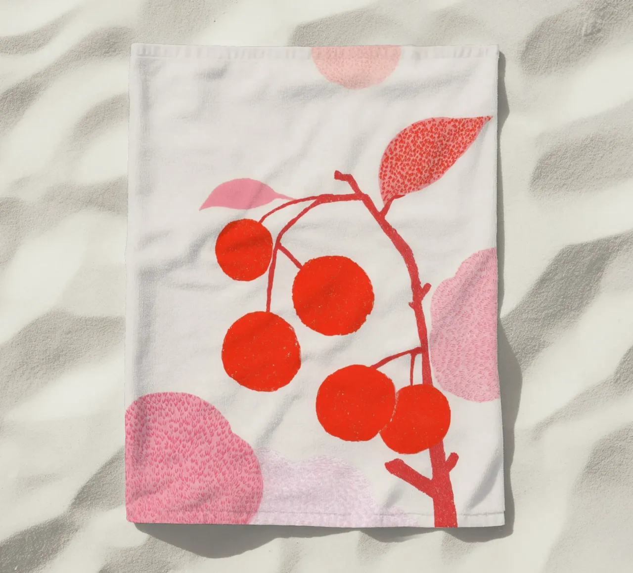 Cherries pattern game telo mare da Carinaprint