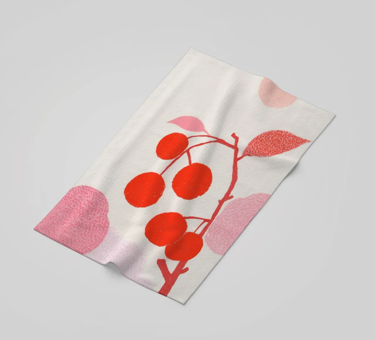 Cherries pattern game telo mare da Carinaprint