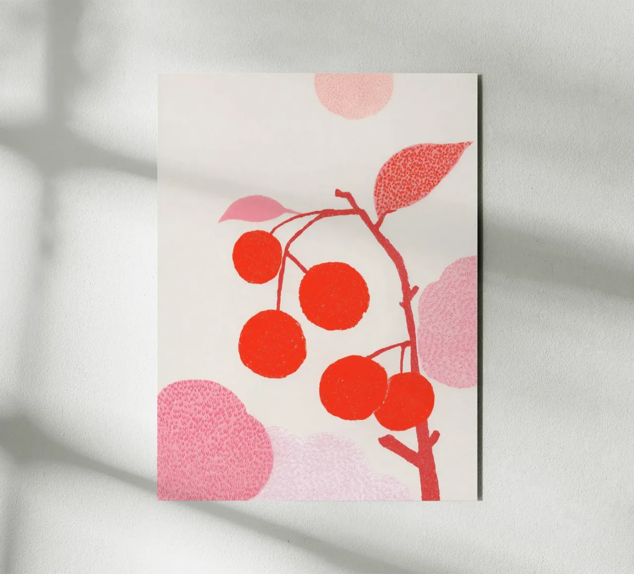 Cherries pattern game forex plate by Carinaprint