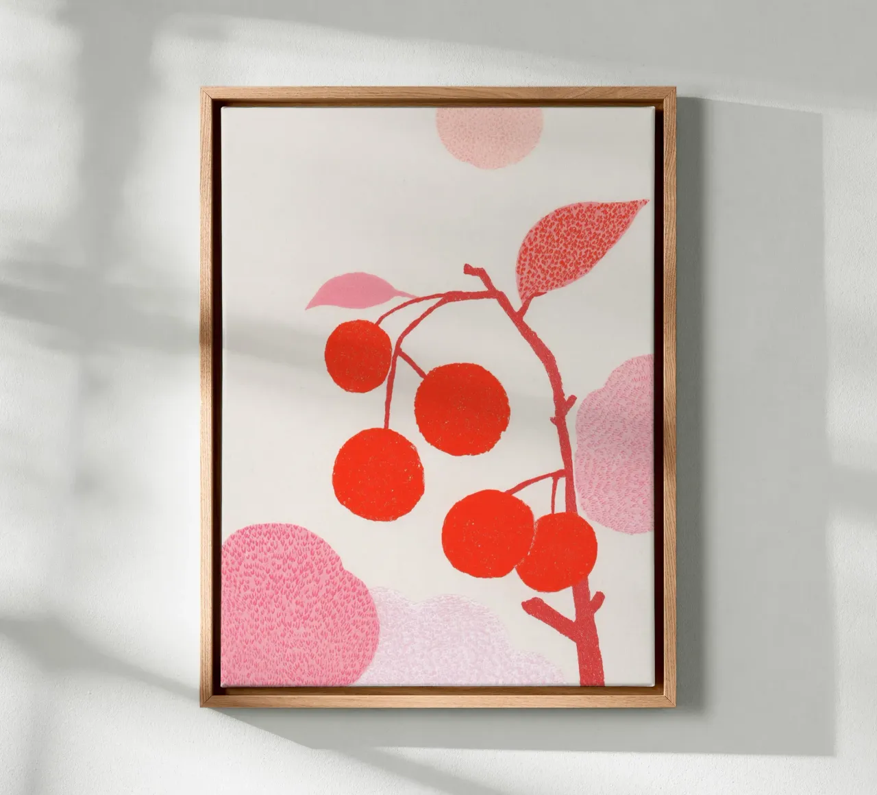 Cherries pattern game canvas by Carinaprint