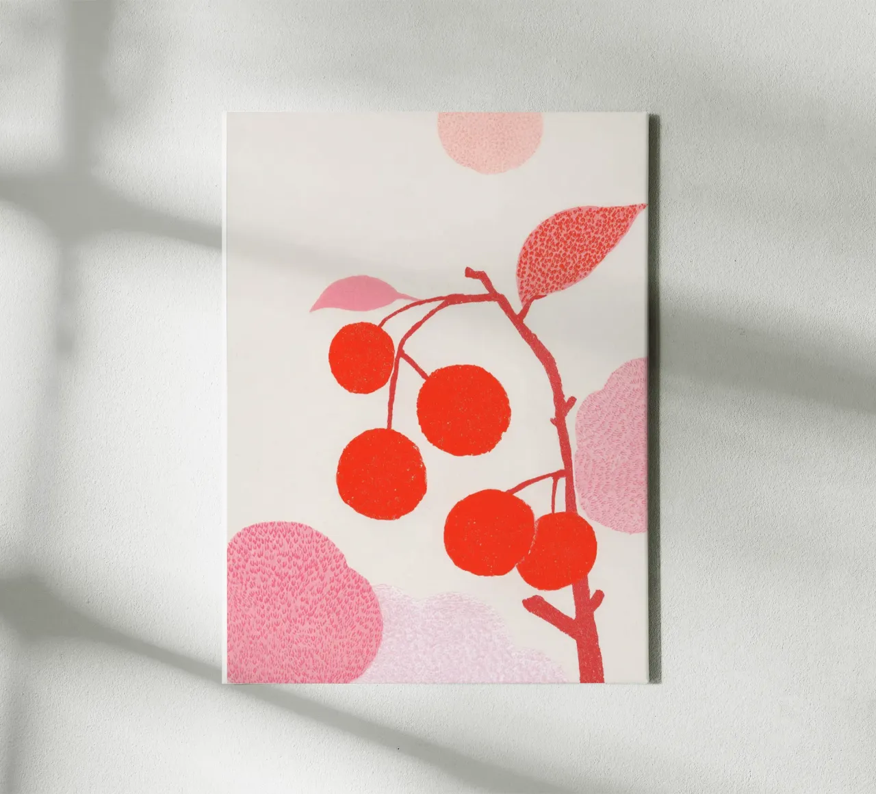 Cherries pattern game canvas by Carinaprint