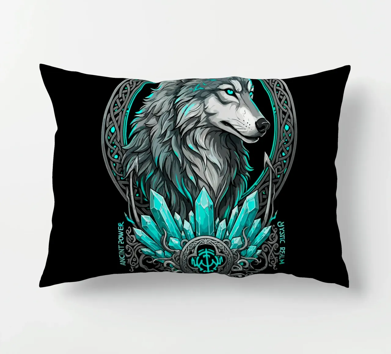 Eredità Fenrir - Loup Nord Cristal Ciano cuscino da LM2KONE