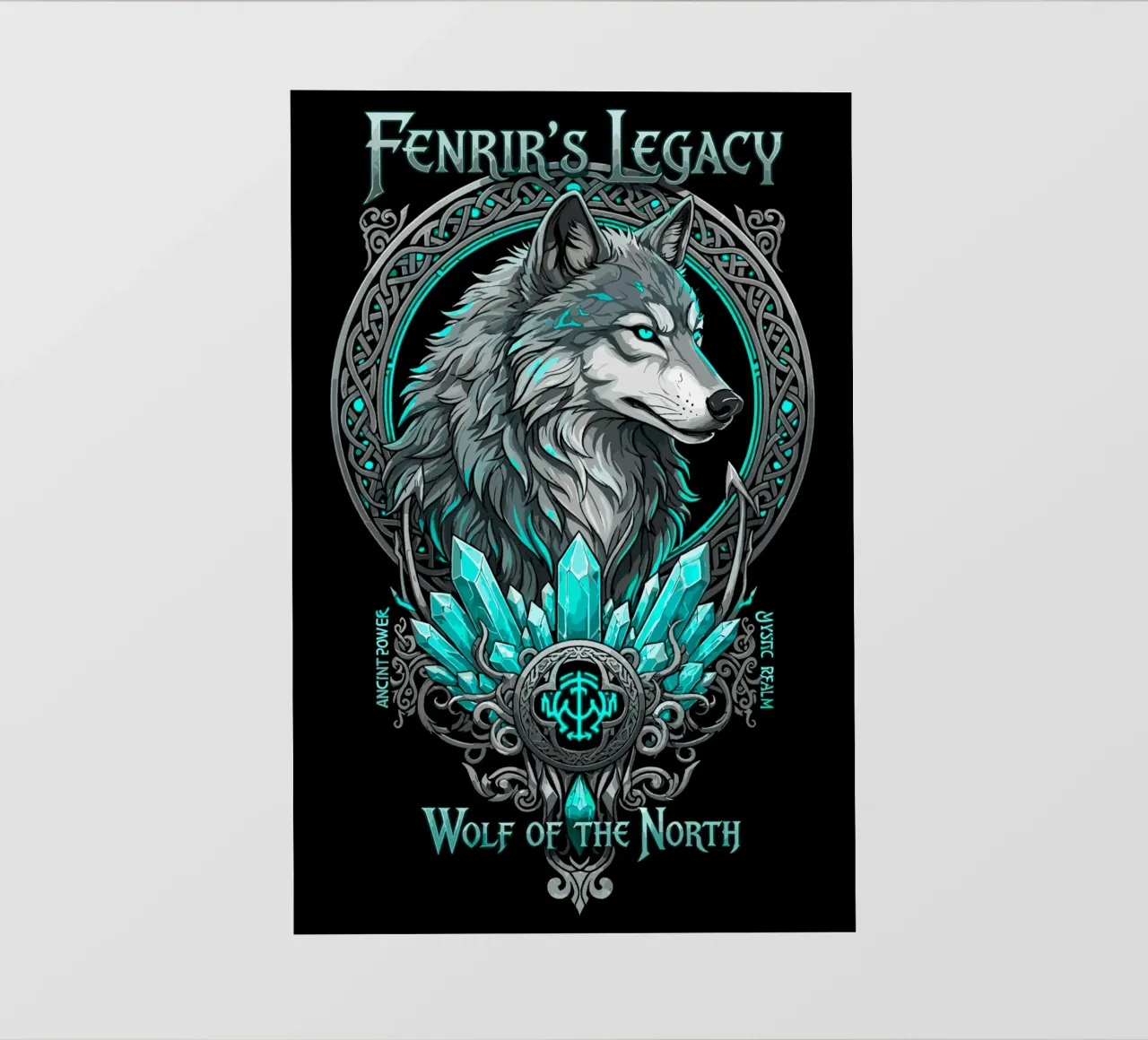 Eredità Fenrir - Loup Nord Cristal Ciano pellicola backlit da LM2KONE