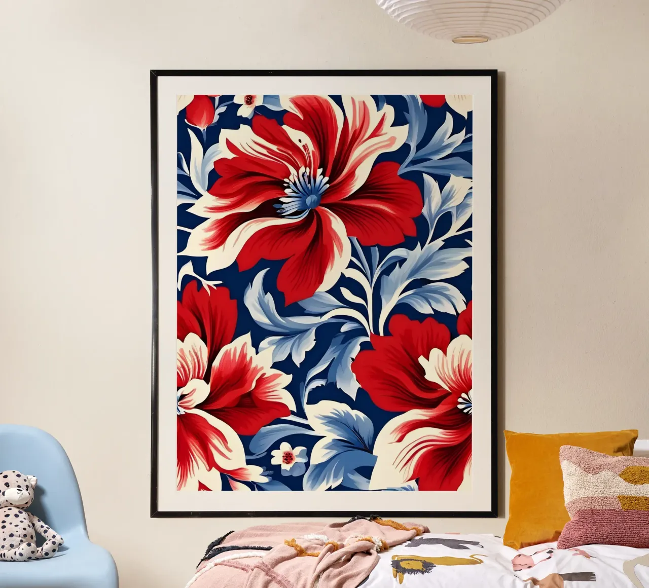 Lebendiger Blumenteppich Poster von Artistic-shop
